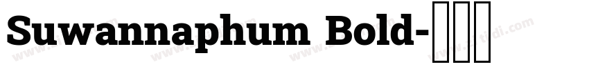 Suwannaphum Bold字体转换